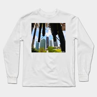 gardens in miami city the landscape of buildings Long Sleeve T-Shirt